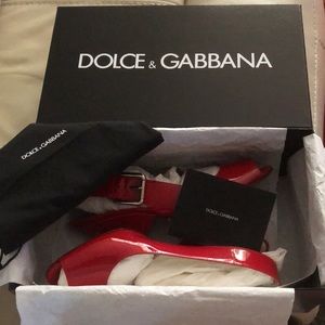 Authentic Dolce & Gabbana RED heels